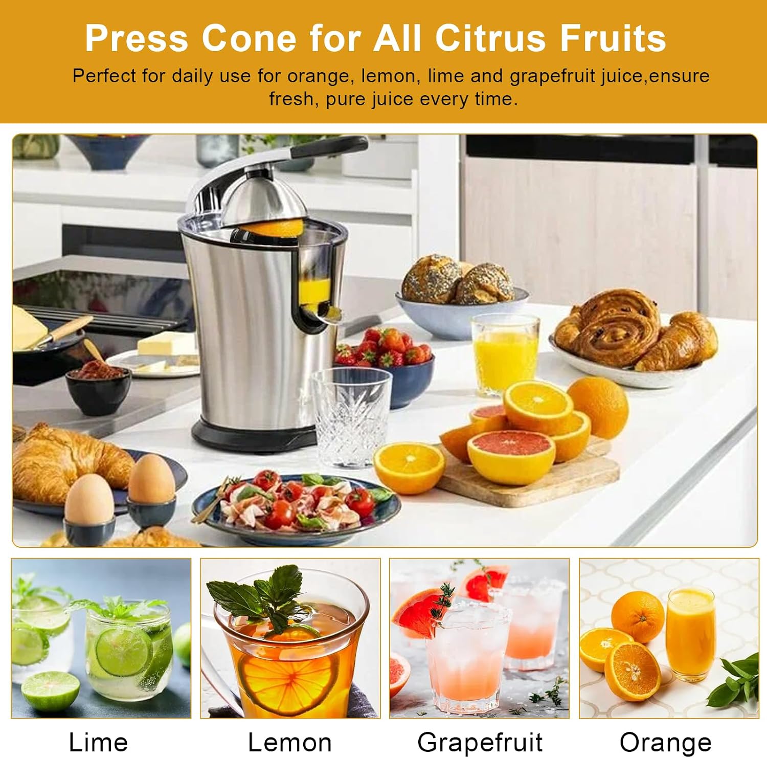 Cone Replacement for Eurolux Citrus Juicer Compatible with ELCJ-1600S ELCJ-1700S ELCJ1900S, Citrus Juicer Parts Replacement