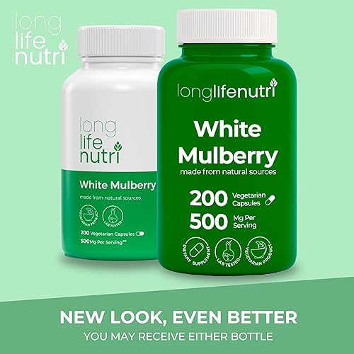 Vista 8 de Extracto de hoja de morera blanca de 500 mg, procedente de hoja de Morus Alba, 200 cápsulas vegetarianas, suplemento para equilibrio natural