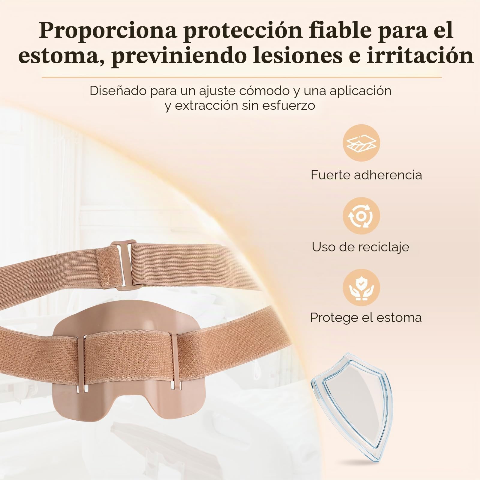 Protector de ostomía, cinturón de ostomía, escudo protector anticolisión para deportes y trabajo, compatible con bolsas de ostomía, protectores para bolsa de colostomía de ileostomía