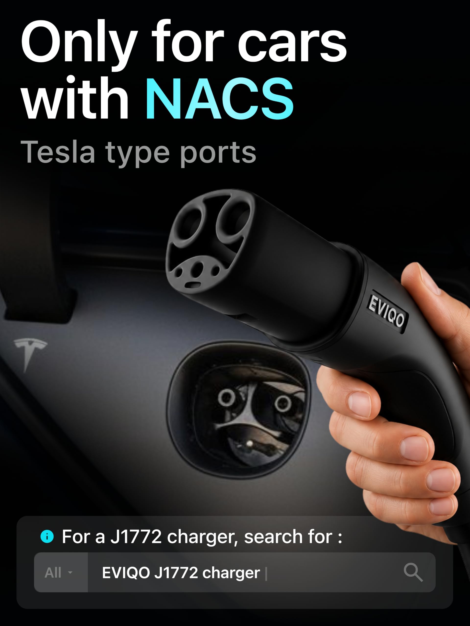 EVIQO Level 2 EV Charger J1772 40A NEMA 14-50 - 240V Wall Charging Station thumbnail 4