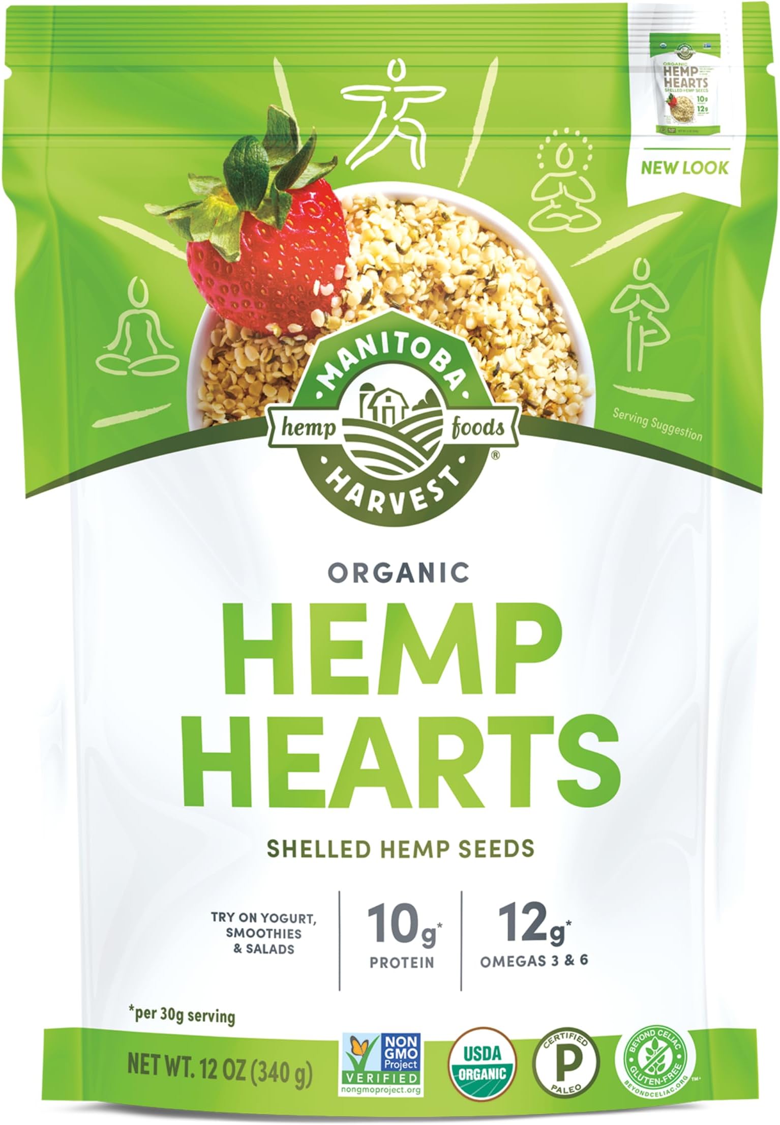 海外直送品Manitoba Harvest Hemp Seed Nut, 12 oz