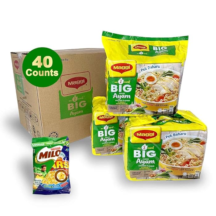 Buy Maggie 40Pack BIG CHICKEN Instant Noodles and 1Pack Nestle Cereal