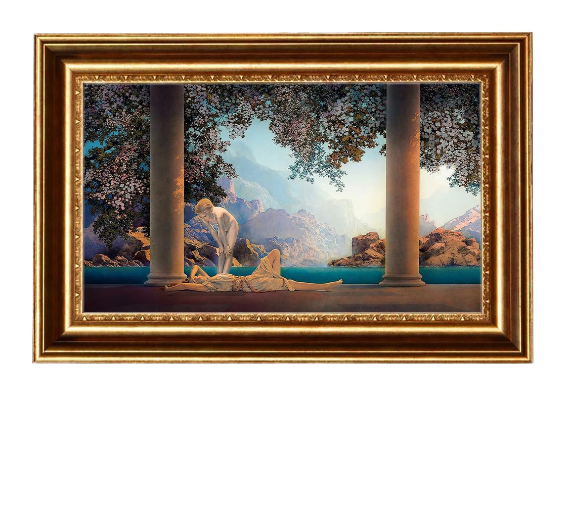 Amazon.com: ELITEART- Daybreak by Maxfield Parrish Oil Painting