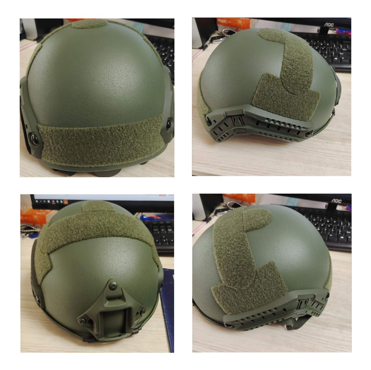 NA Tactical UHMW-PE Ballistic IIIA Bullet Proof Casco Veloce per Adulti, Unisex, Casco Antiproiettile Tattico per Militari, Forze dell'Ordine e Appassionati di Attività Tattiche