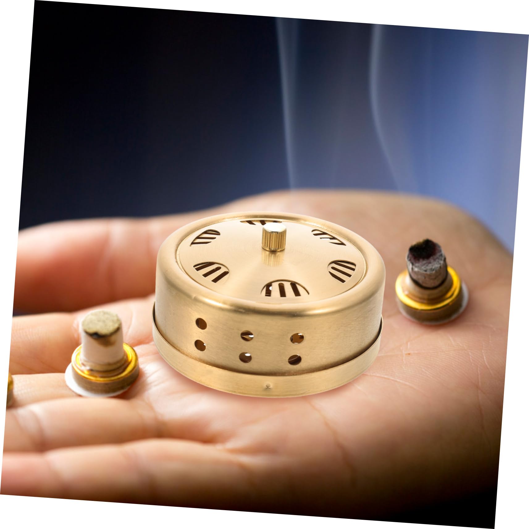 FRCOLOR 3pcs Box Smokeless Box Home Tools Household Tools Jar Belly Patch for Moxa Purifier Moxa Heat Tank Stand Copper Adjustable China