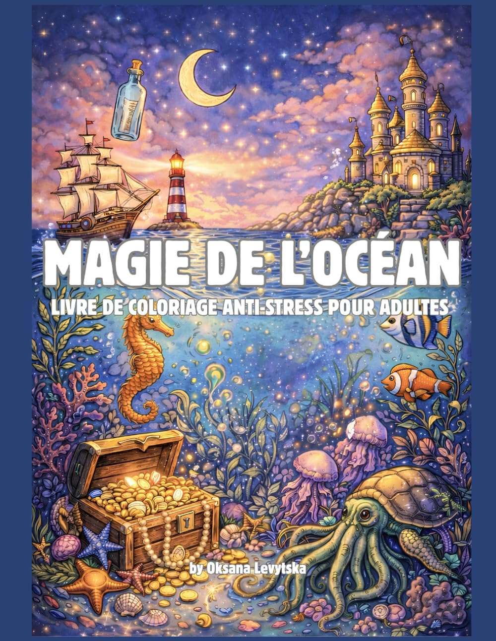 Magie de l’océan Livre de coloriage anti-stress pour adultes