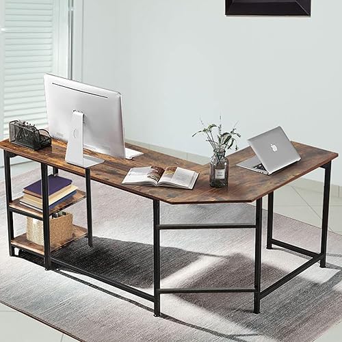 Good Gracious Escritorio para juegos en forma de L 543 x 543 pulgadas en forma de L escritorio esquinero para oficina en casa oficina en casa