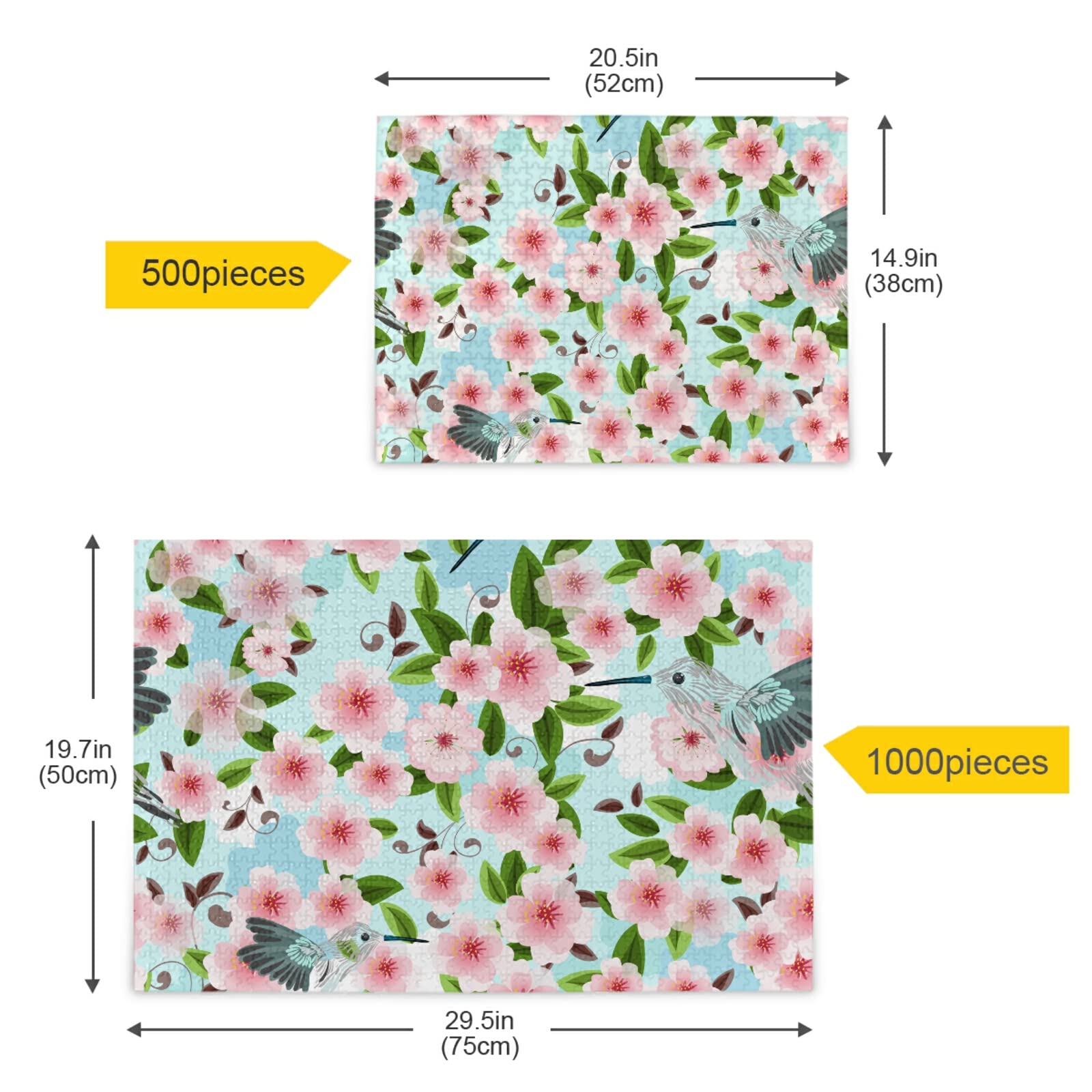 Rose 500 Teile Puzzle Für Erwachsene – 52x38 Cm, Mit Poster, Zum Entspannen