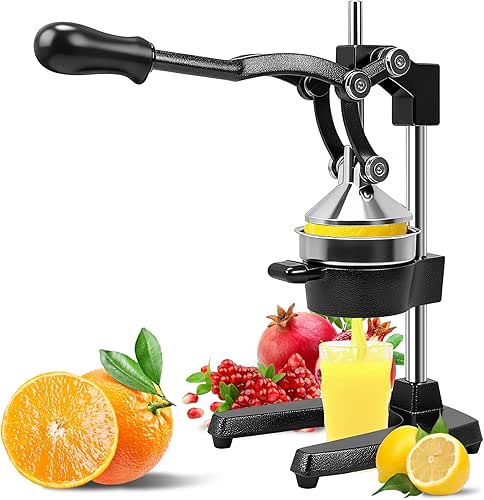 Hand Press Juicer Machine, Commercial Heavy Duty Cast Iron manual