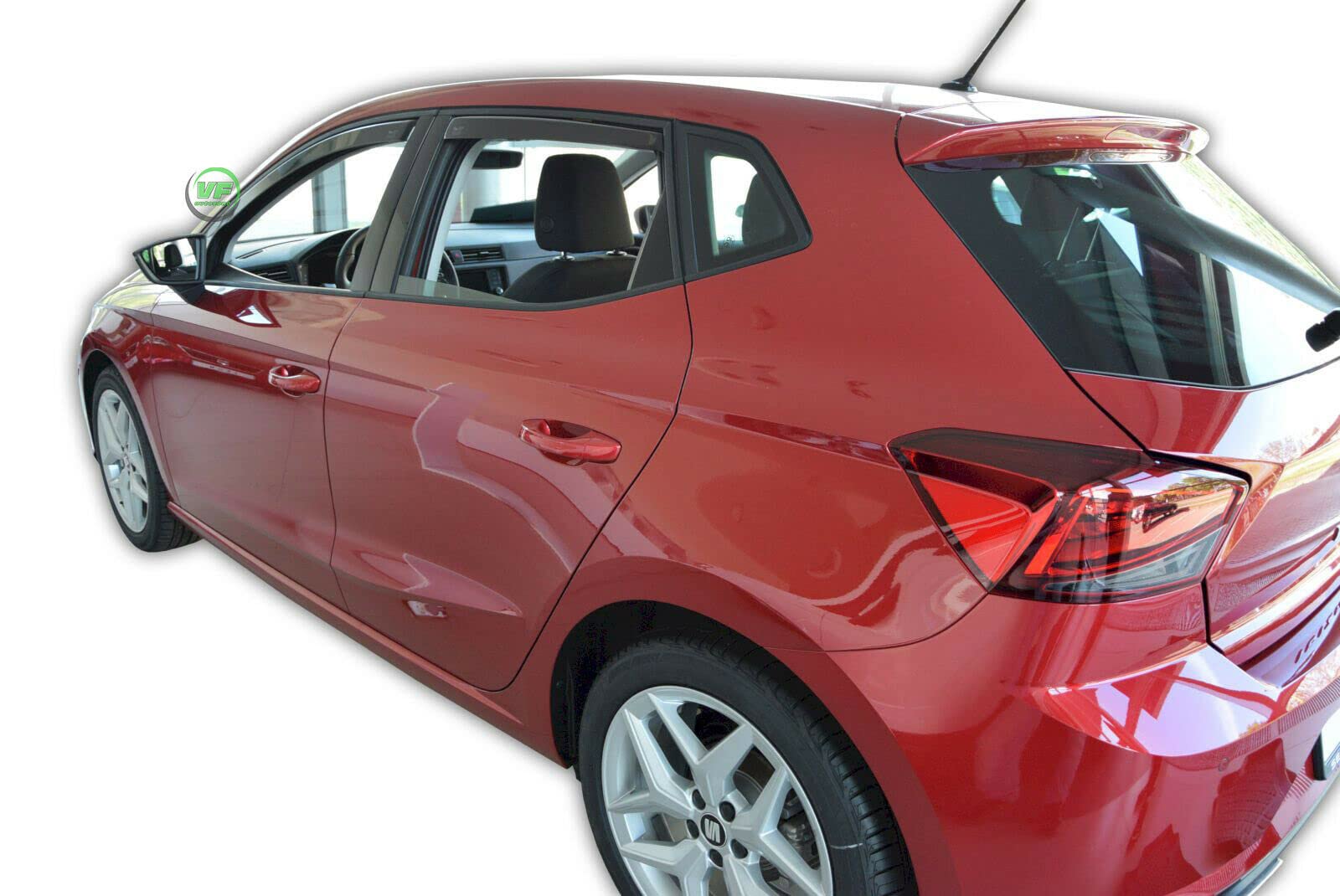 J&J AUTOMOTIVE Windabweiser passend für Seat Ibiza 5 5-Türer ab 2017 4tlg Heko Regenabweiser Vorne Hinten Getönt Dunkel
