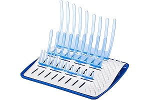 munchkin fold baby bottle countertop drying rack, grey