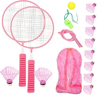 JOINPAYA 1 Juego De Raquetas De Bádminton para De Entrenamiento para Patio Exteriores para Adolescentes Pelota De Bádminton Juguetes para Adolescentes Raquetas Color Aleatorio