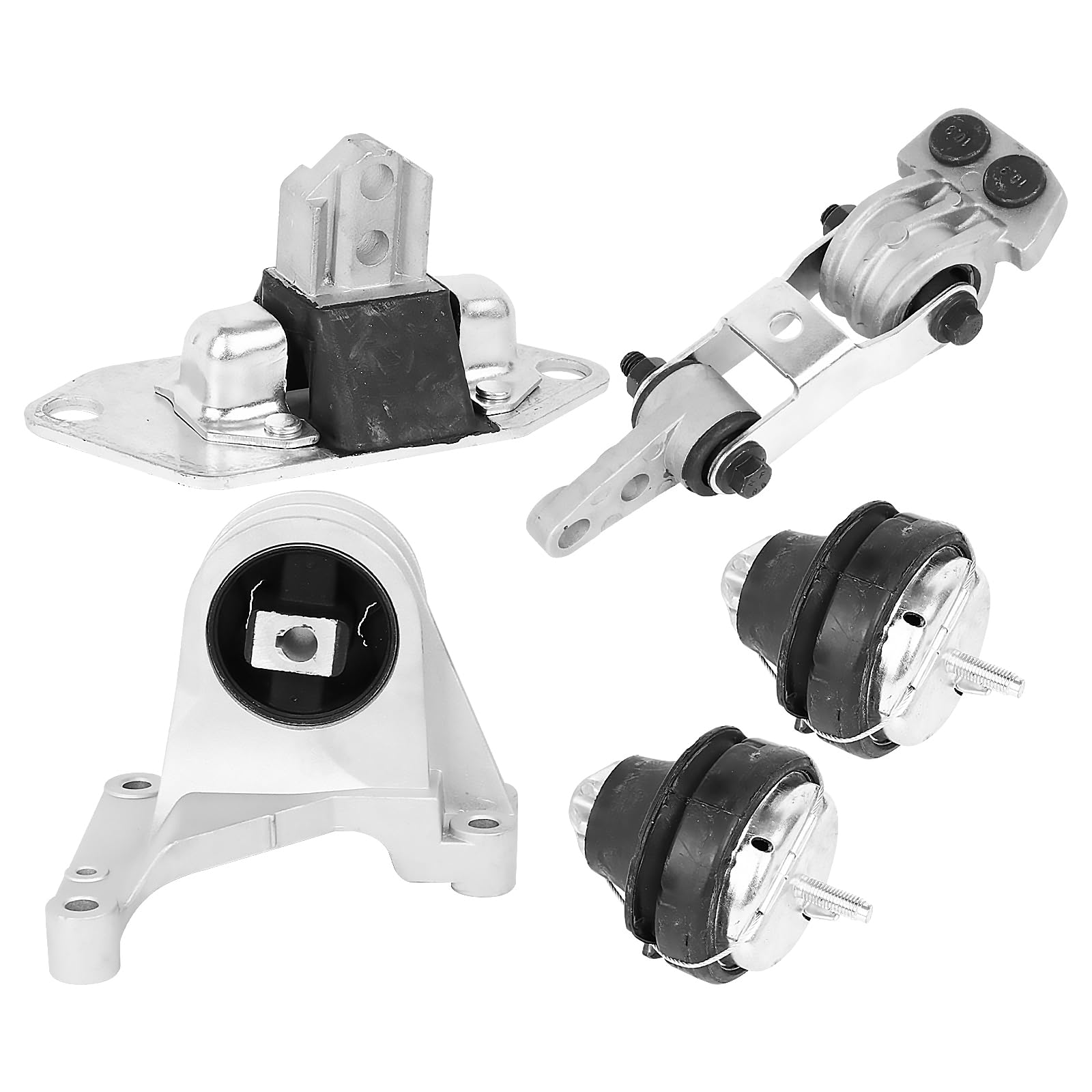 Engine Motor & Transmission Mount Kit 5pcs Compatible with Fits 2003-2007 Volvo XC70/S80 2.5L 2003-2006 XC90 2.5L Replace A4003 A4038 A4003 A4001