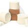 Ribbli Ivory Chiffon Ribbon 1-1/2 inch x 30 Yard Handmade Fringe Chiffon Ivory Silk Ribbon,Cream Ribbon for Wedding Invitatio