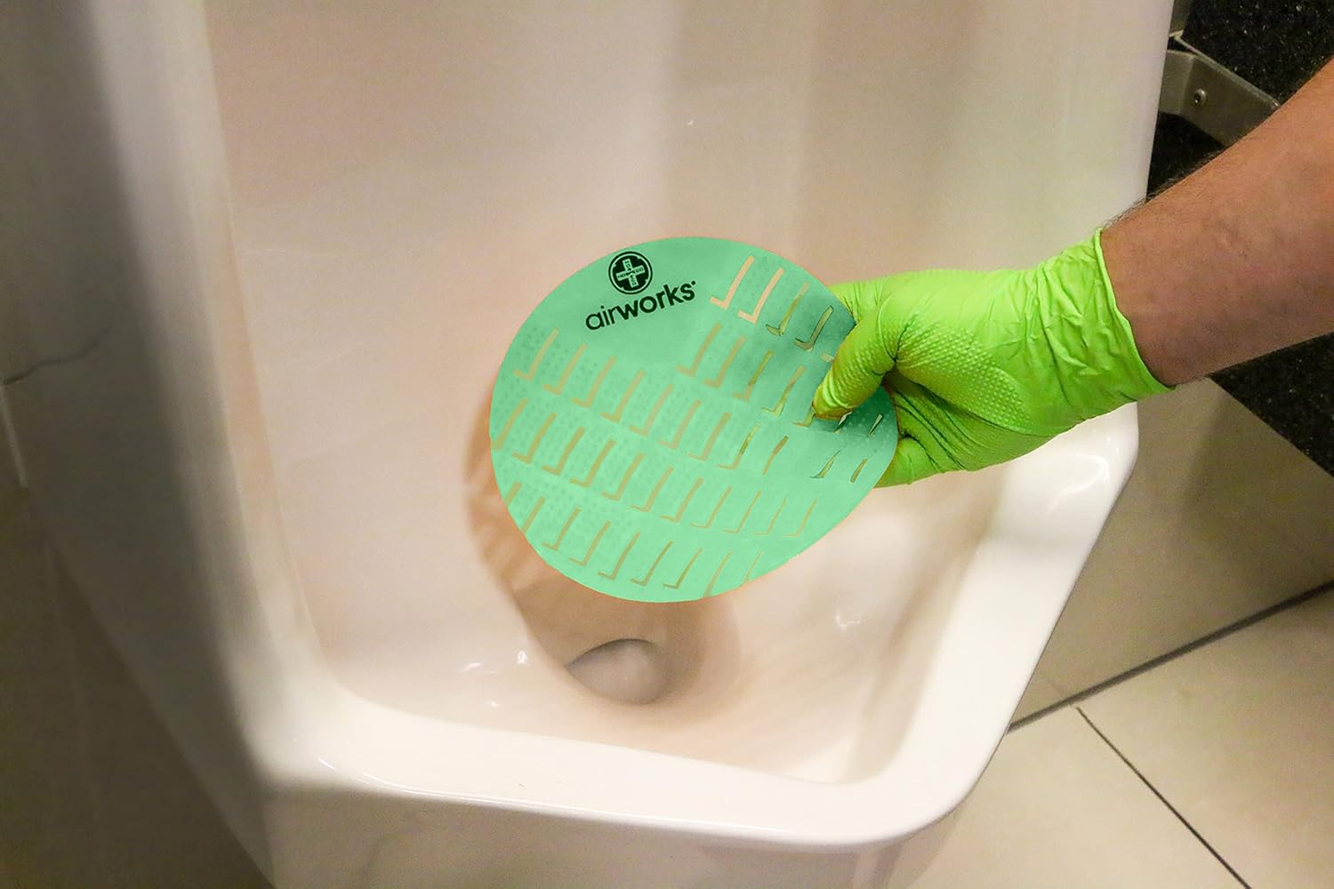 Limited Stock Hospeco - CC-005 Airworks AWUS005-BX Dark Green Evergreen Urinal Screen (Box of 10) New Arrivals Hospeco - CC-005 Airworks AWUS005-BX Dark Green Evergreen Urinal Screen (Box of 10)