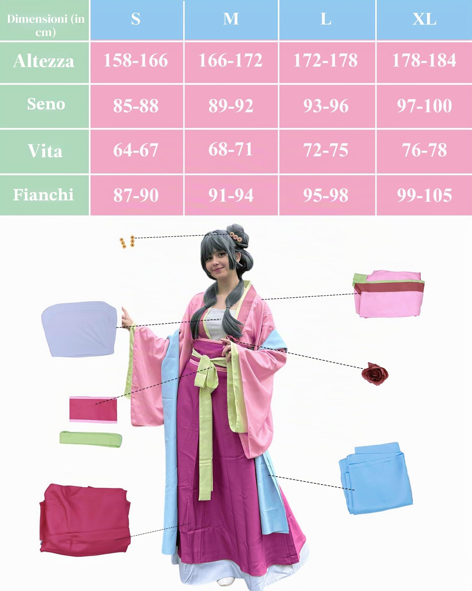 Maomao - Costume da cosplay The Apothecary Diaries, vestito di Hanfu da donna