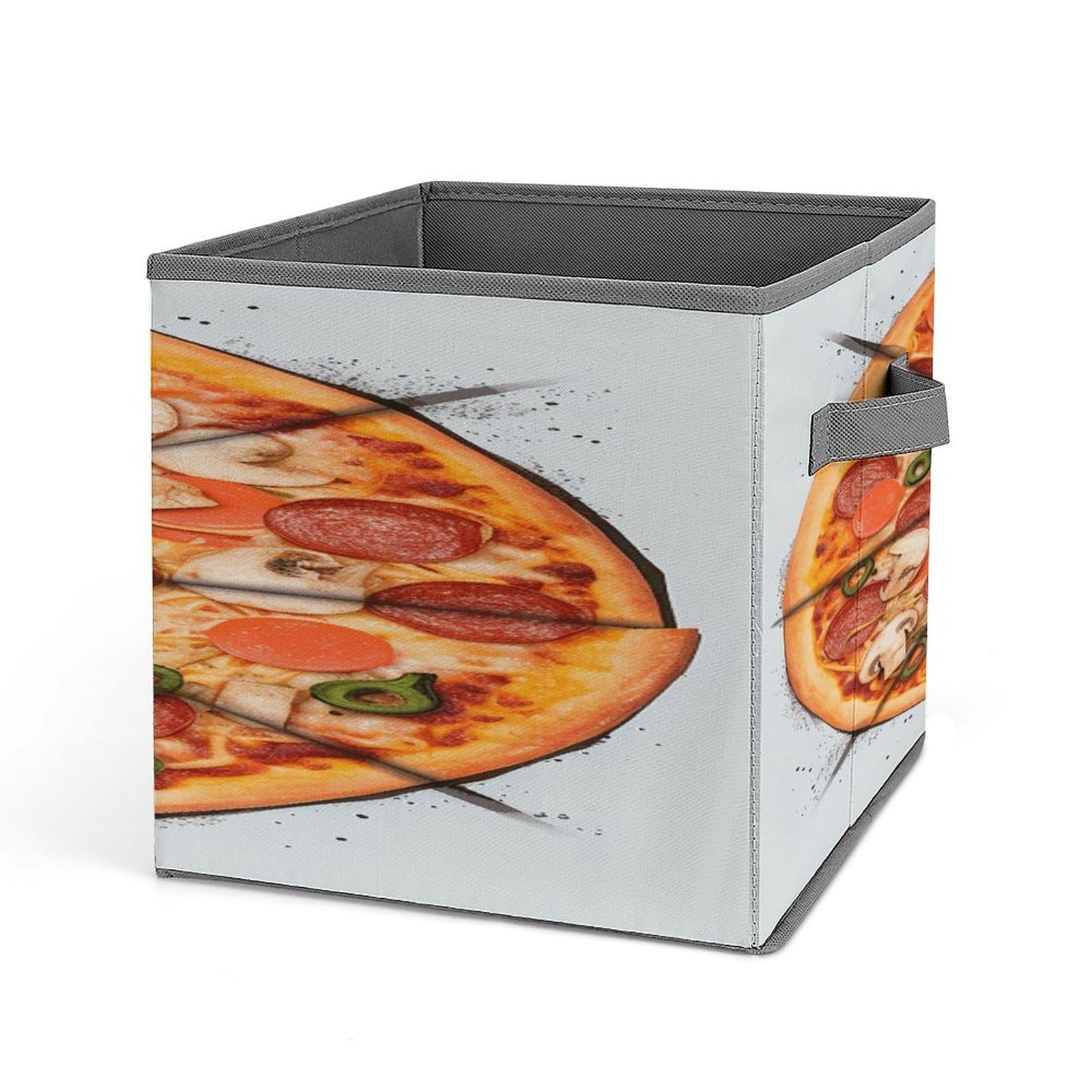 Fekiloot Style I Love Pizza Storage Bins Storage Baskets