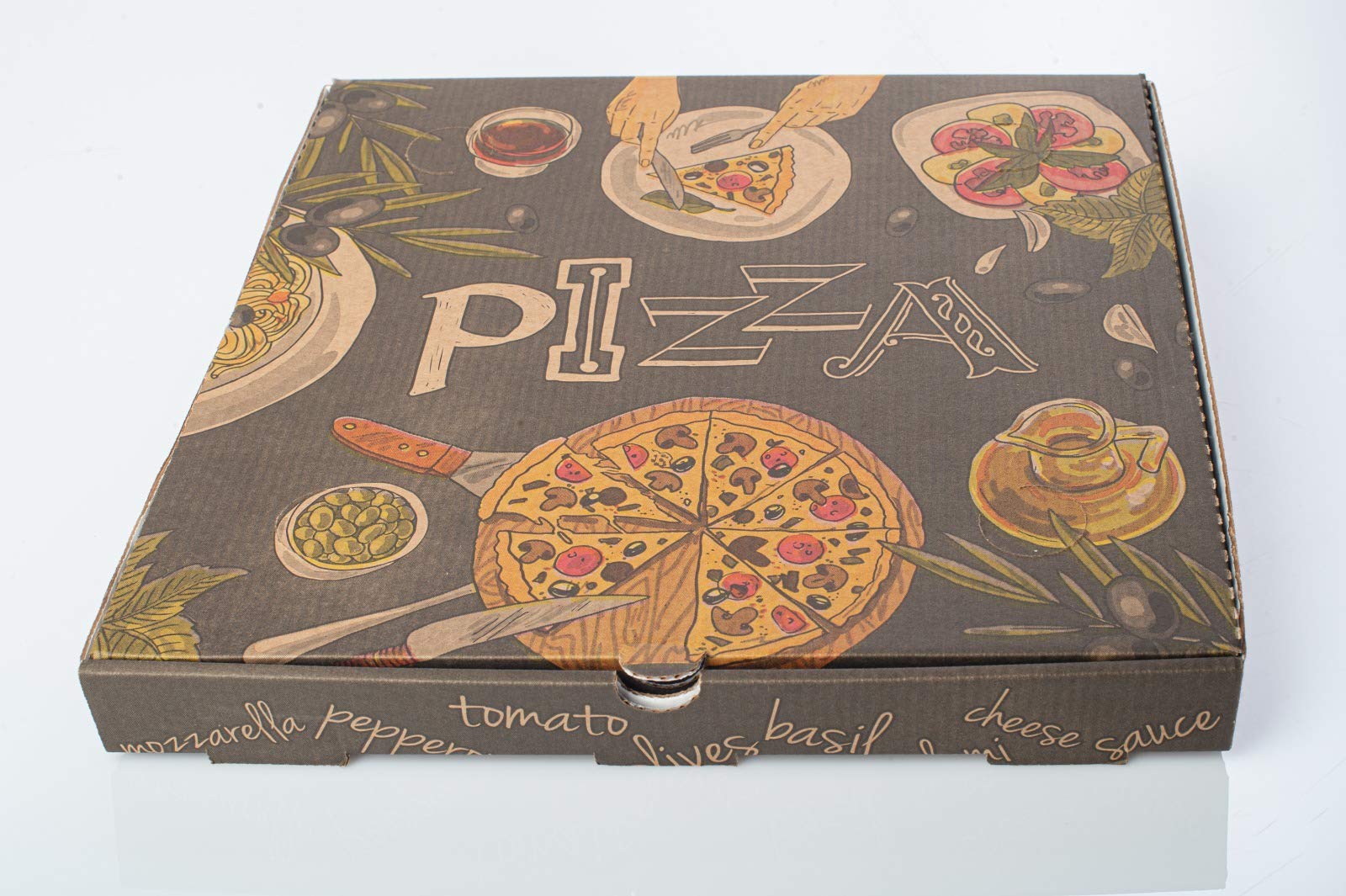 Scatole Pizza 33x33 Cm - Confezione Da 95 Pezzi Per Asporto | Altezza 3,5 Cm - Foto 6