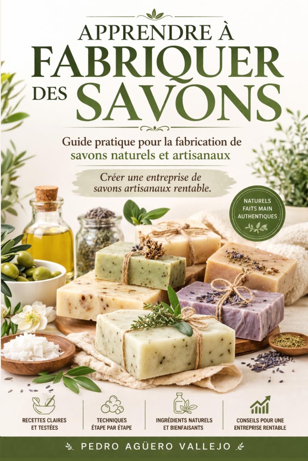APPRENDRE À FABRIQUER DES SAVONS: Guide Pratique pour la Fabrication de Savons Naturels et Artisanaux Créer une Entreprise de Savons Artisanaux Rentable
