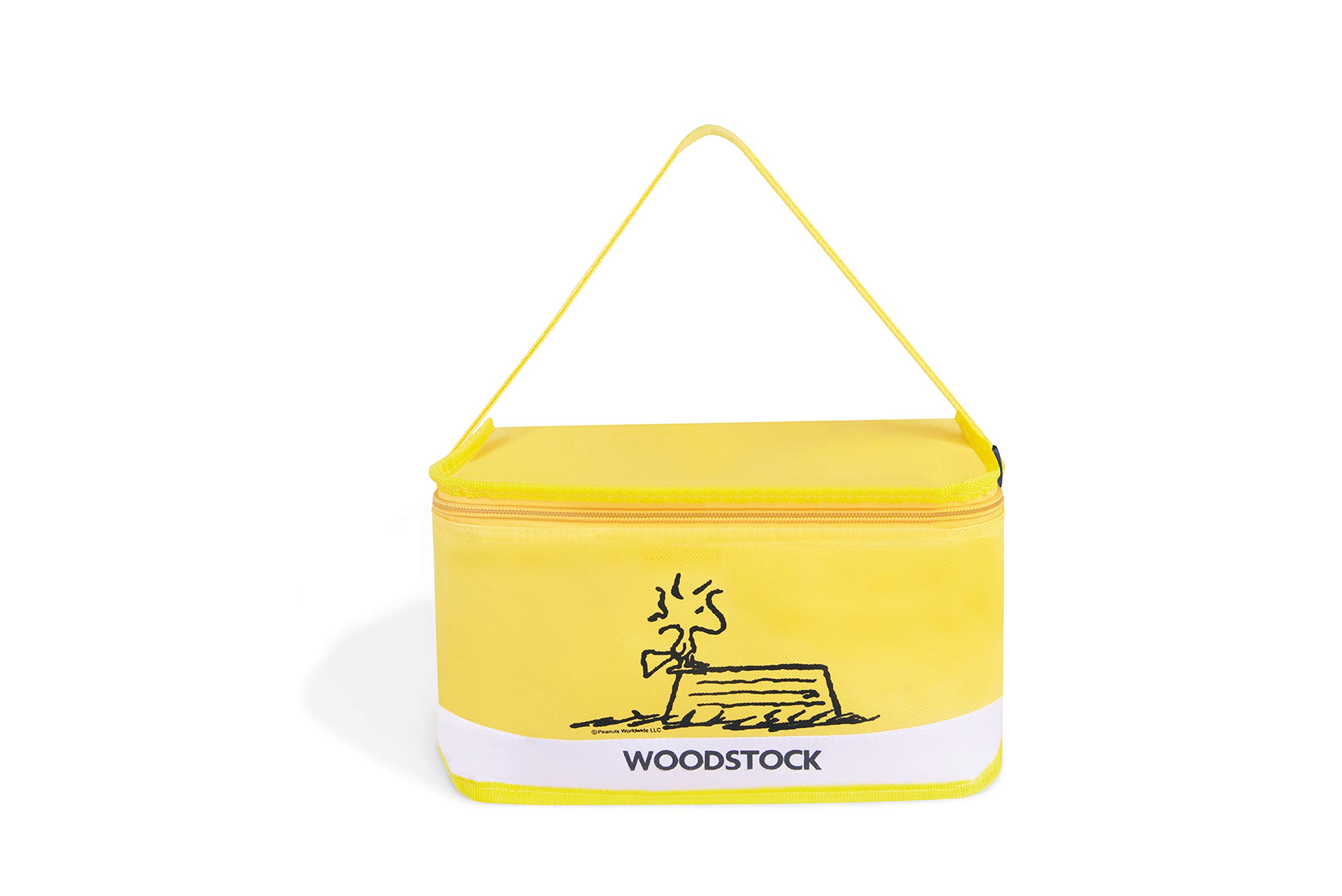 Excelsa Peanuts: Woodstock, 61623 Lunch Bag, Polyester, 7 Litres, Yellow