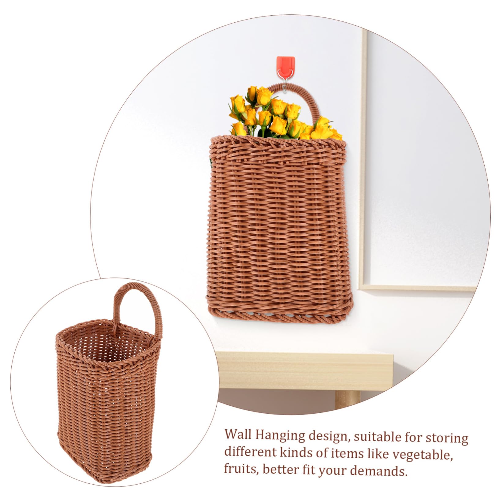 Panier de rangement pliable en cube de jacinthe d'eau tissé à la main, panier de