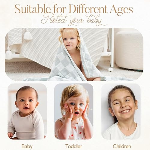Miniatura 5 de Manta de muselina ultrasuave, hecha de viscosa de bambú y muselina de algodón, una manta versátil para bebés, niños pequeños, niños y niñas (paquete
