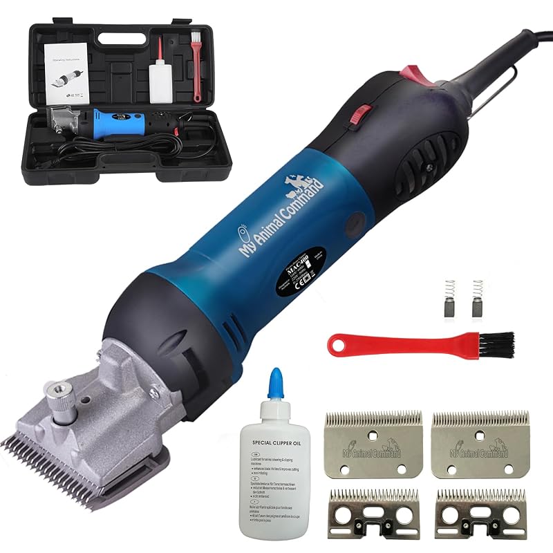 Tosquiadeira para Cavalos My Animal Command MAC400 400 W com 6 Velocidades e Maleta 110 V