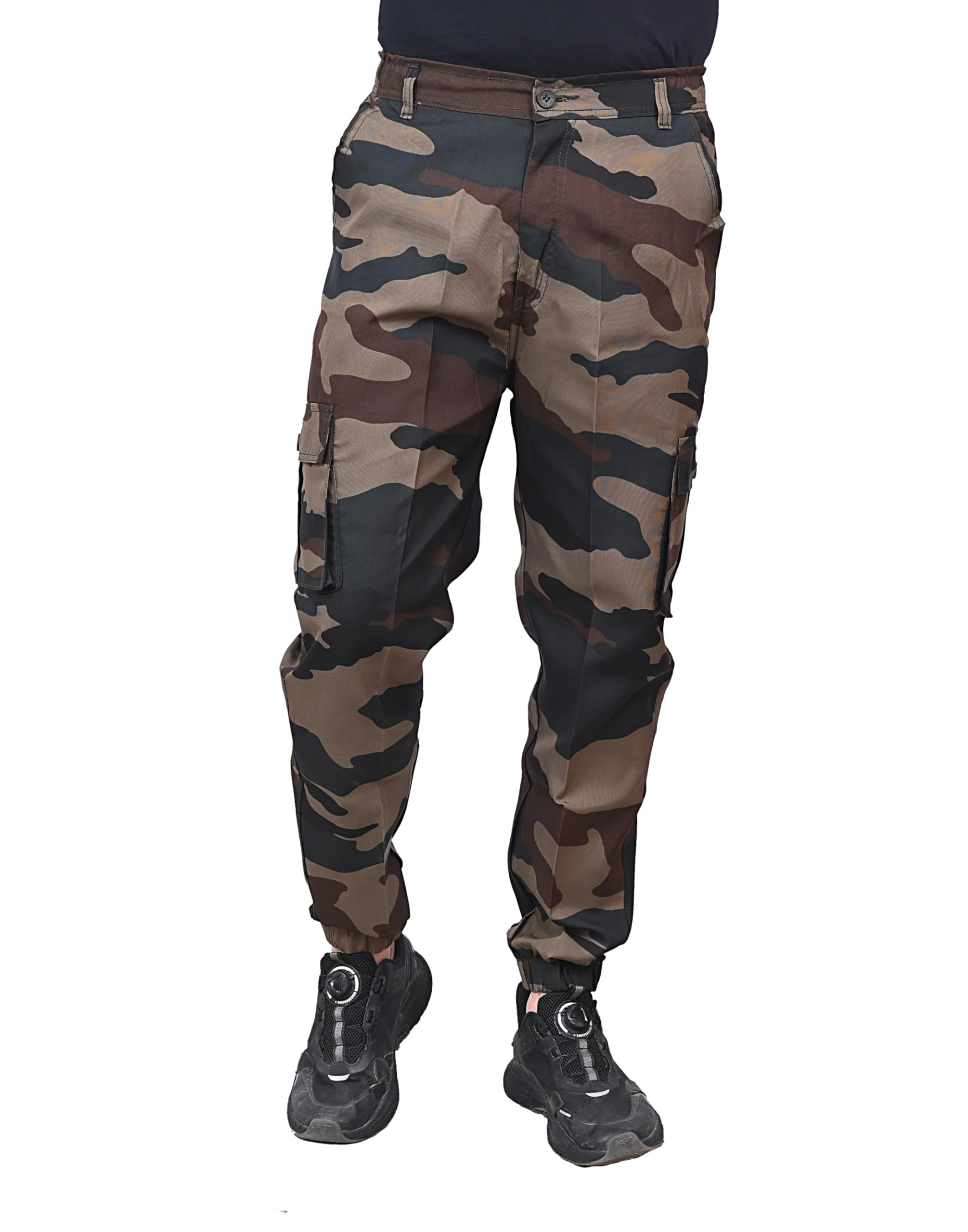 trendarc Men's Camouflage Army Military Print Cargo Pants, Jogger Fit Casual Trousers, Regular Fit with Five Pockets.-picture-26