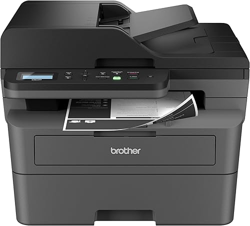 Brother DCP-L2640DW Impresora láser multifunción compacta inalámbrica monocromática con copia y escaneo, dúplex, móvil, blanco y negro Incluye