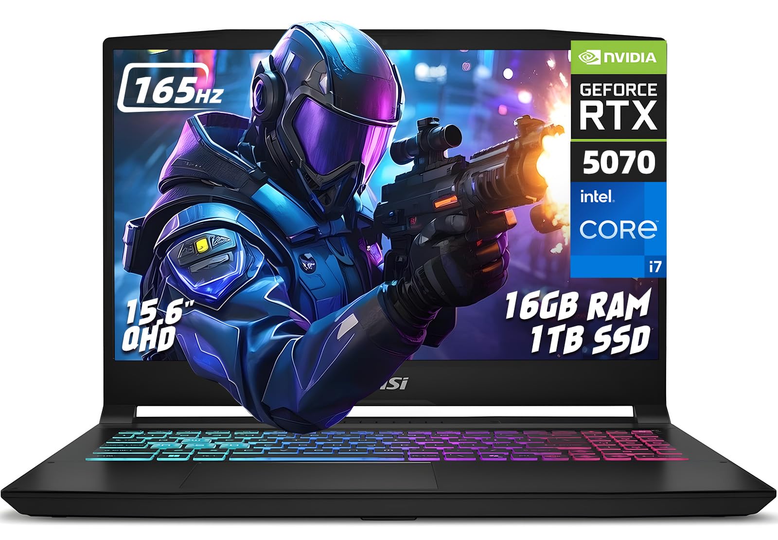 MSI Katana 15 Gaming Laptop, 15.6