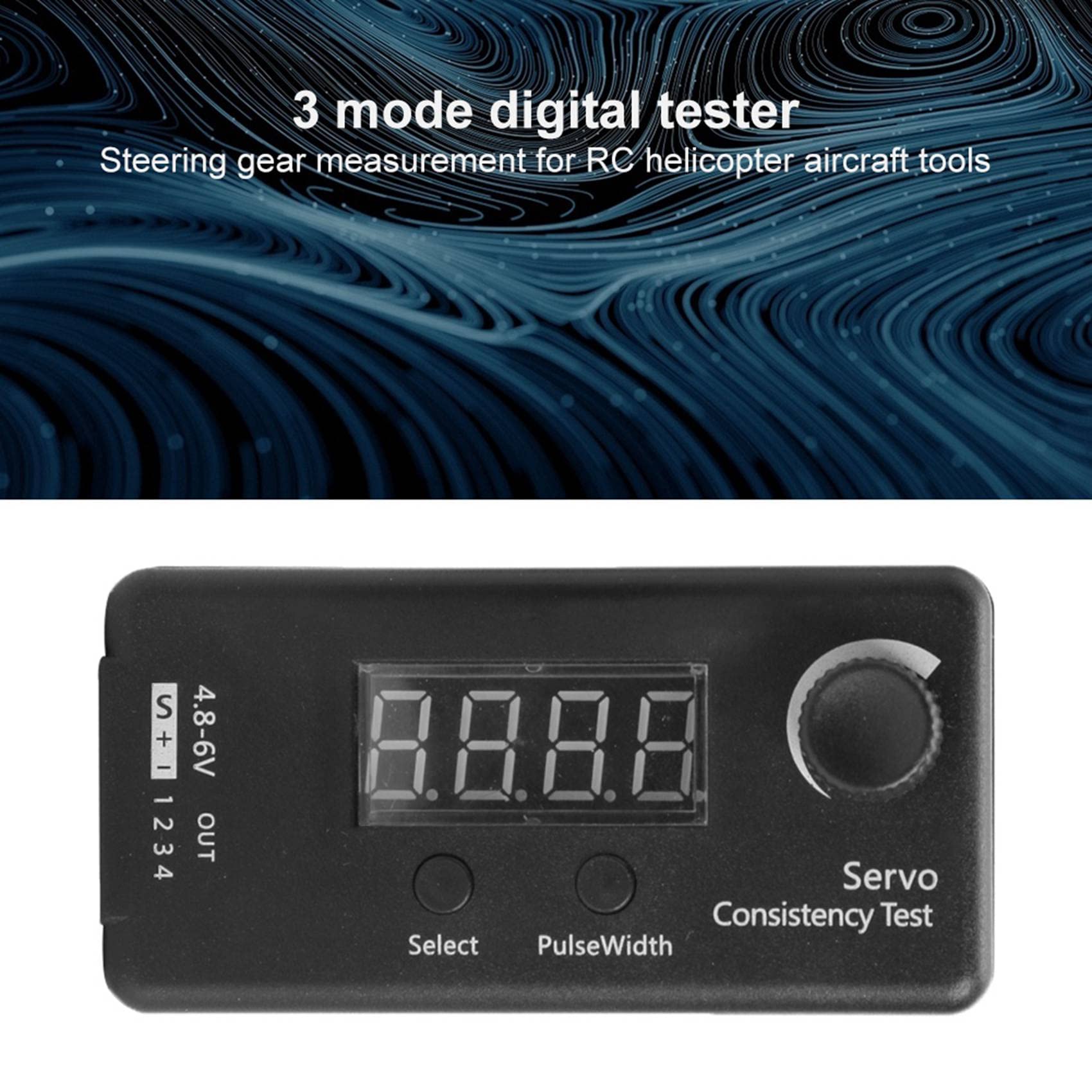 10X Mini 3 Modos Digital Servo/ESC Probador de Consistencia MedicióN del Engranaje de DireccióN para RC HelicóPtero AvióN Coche Herramienta