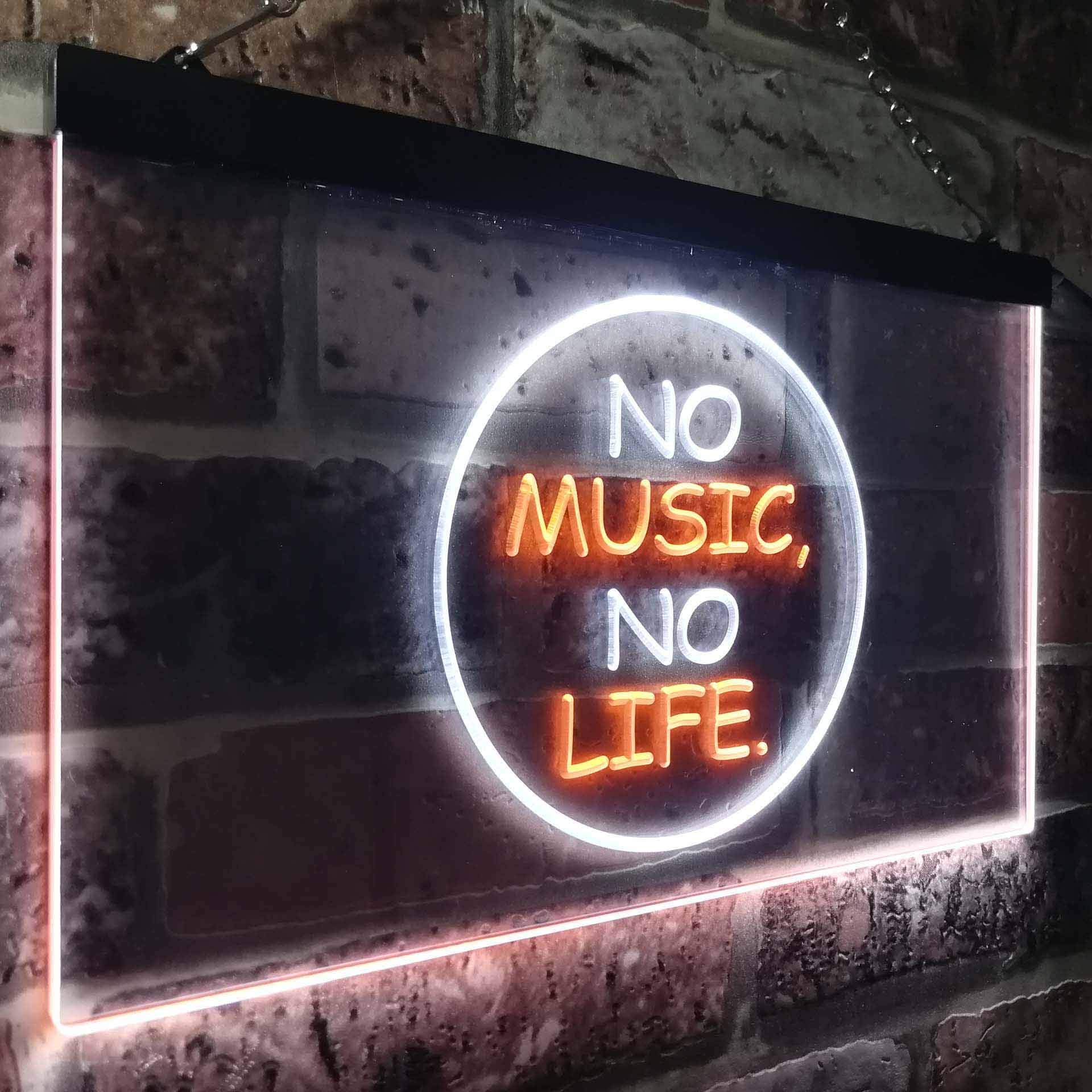 Amazon | No Music No Life Band Room Illuminated Dual Color LED