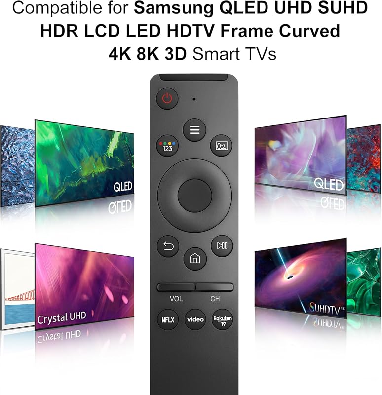 GOUYESHO Univerzális Távirányító Samsung QLED 4K 8K Smart TV-hez