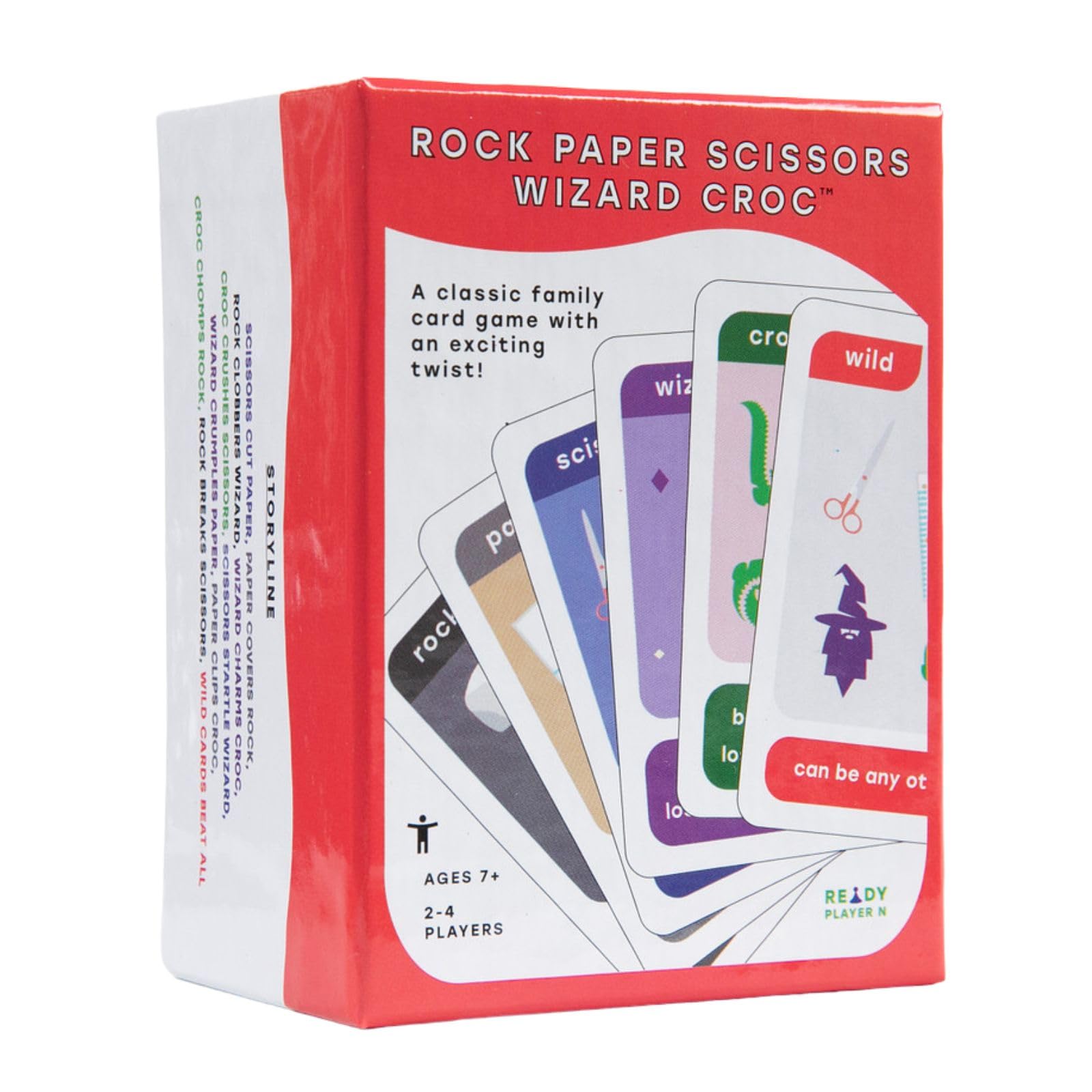 Amazon.com: Rock Paper Scissors Meets Wizard & Croc in This  Travel-Friendly, Strategic Card Game. Perfect for Family Game Night. Made  for Tweens, Teens, and Adults. : Toys & Games