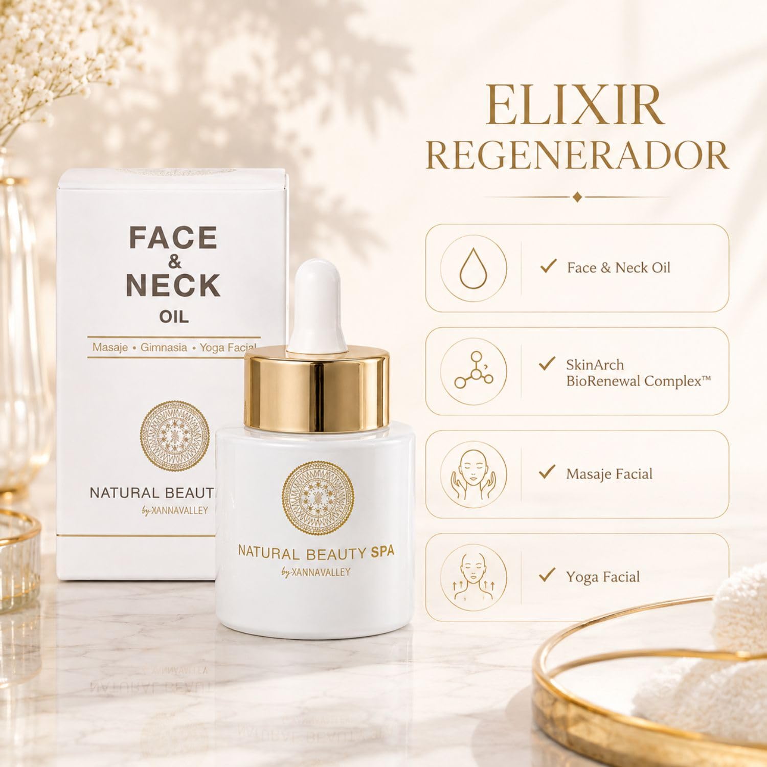 Sérum Facial 15 ml con Péptidos y Ácido Hialurónico