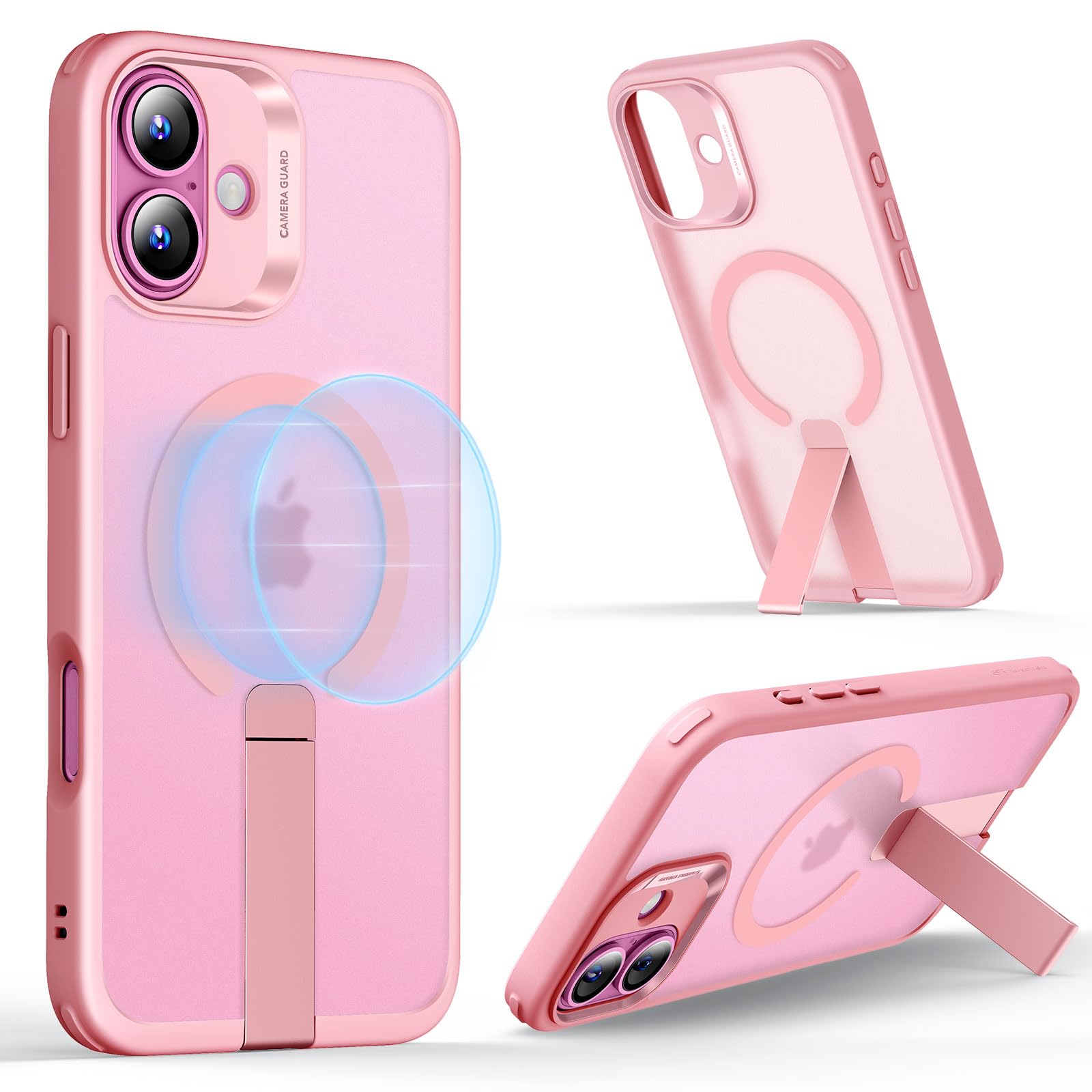 ESR for iPhone 16 Case with Kickstand, Compatible with MagSafe, Magnetic Military-Grade Shockproof Fully Adjustable Flickstand Phone Case, Boost