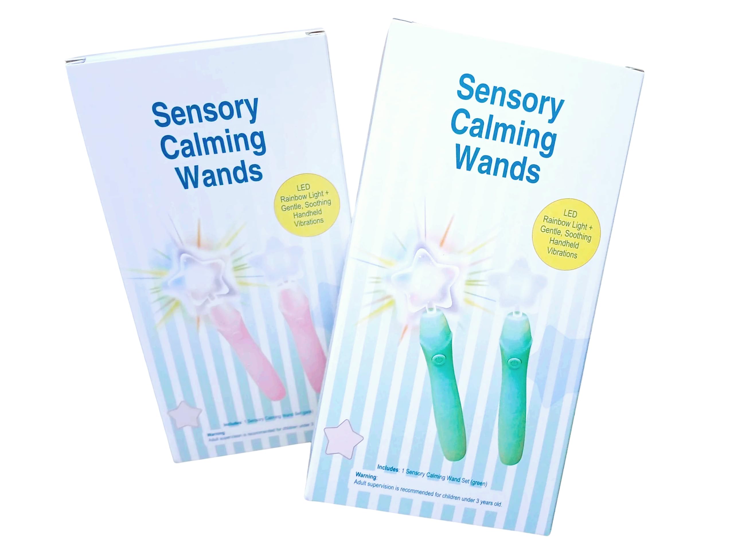 Amazon.com: Sensory Calming Gentle Handheld Vibrating Magic Toy Wands  w/Rainbow Light Children's Regulation Toy (Pink) : Health & Household
