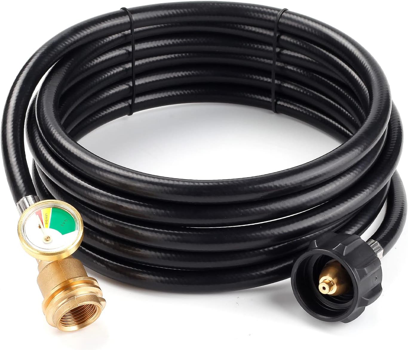 Bbcuepro 12 FT Universal Propane Extension Hose with Gauge Leak