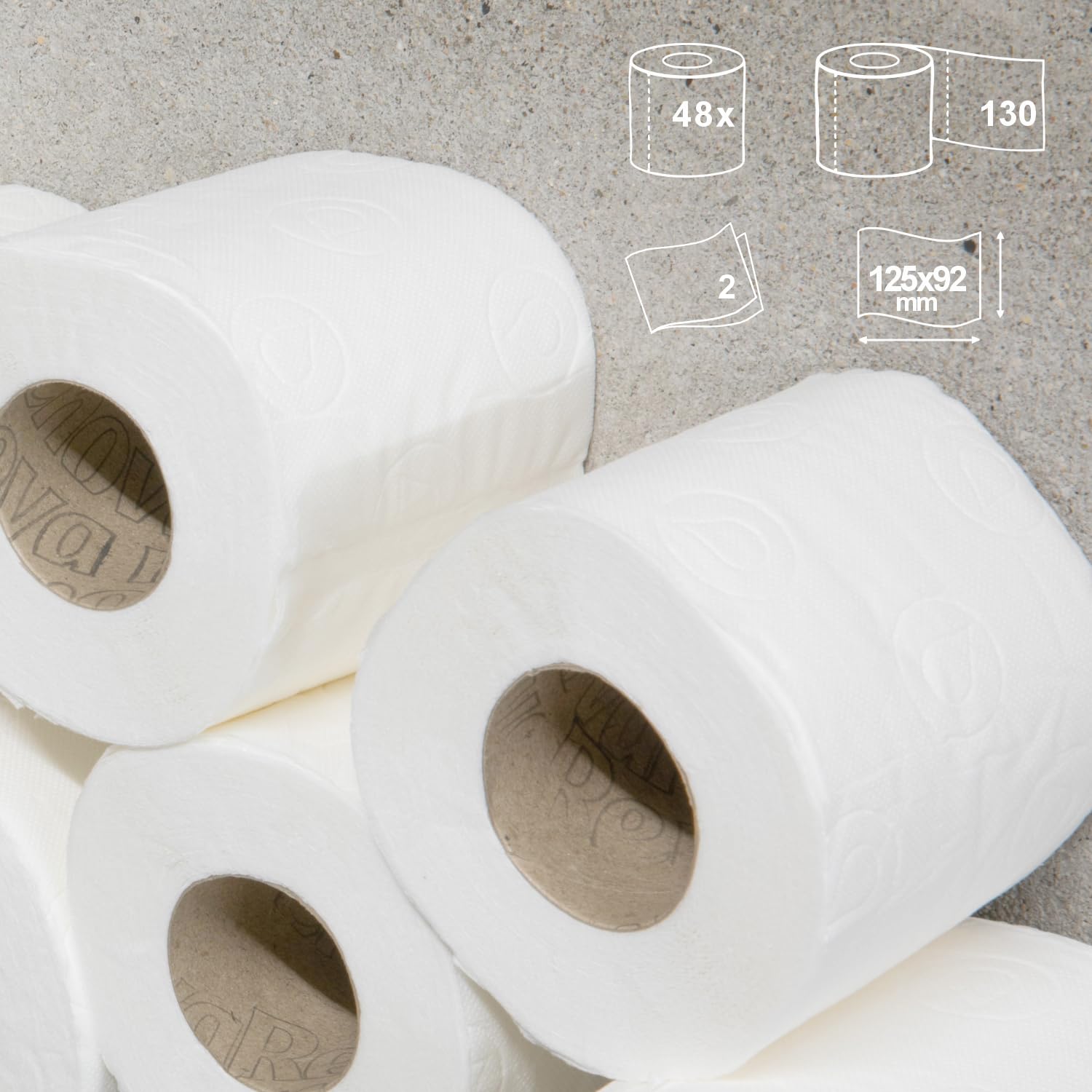 Renova Papel Higiénico Blanco - 38+10 Unidades