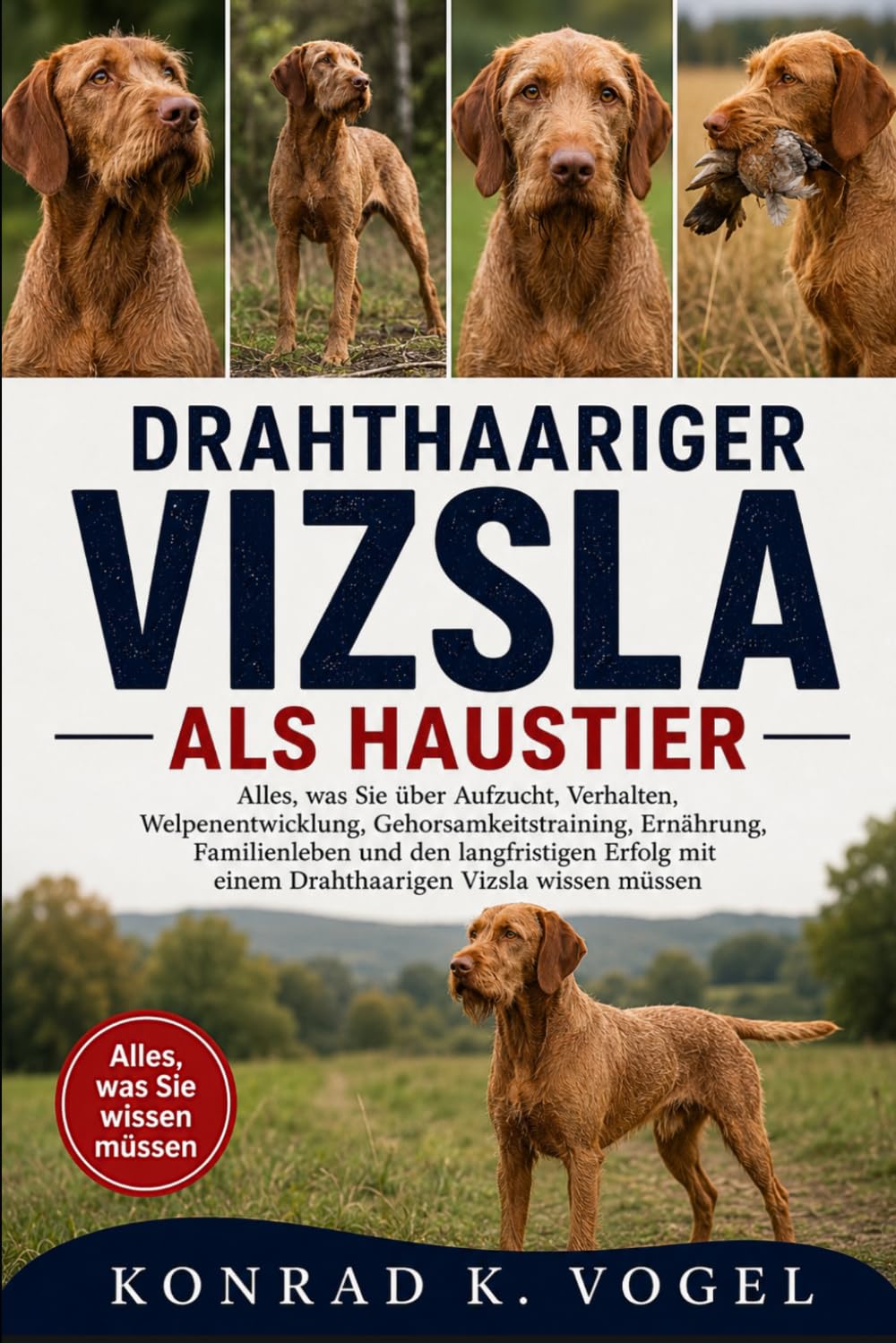 DRAHTHAARIGER VIZSLA ALS HAUSTIER: Alles, was Sie über Aufzucht, Verhalten, Welpenentwicklung, Gehorsamkeitstraining, Ernährung, Familienleben und den ... mit einem Drahthaarigen Vizsla wissen müssen