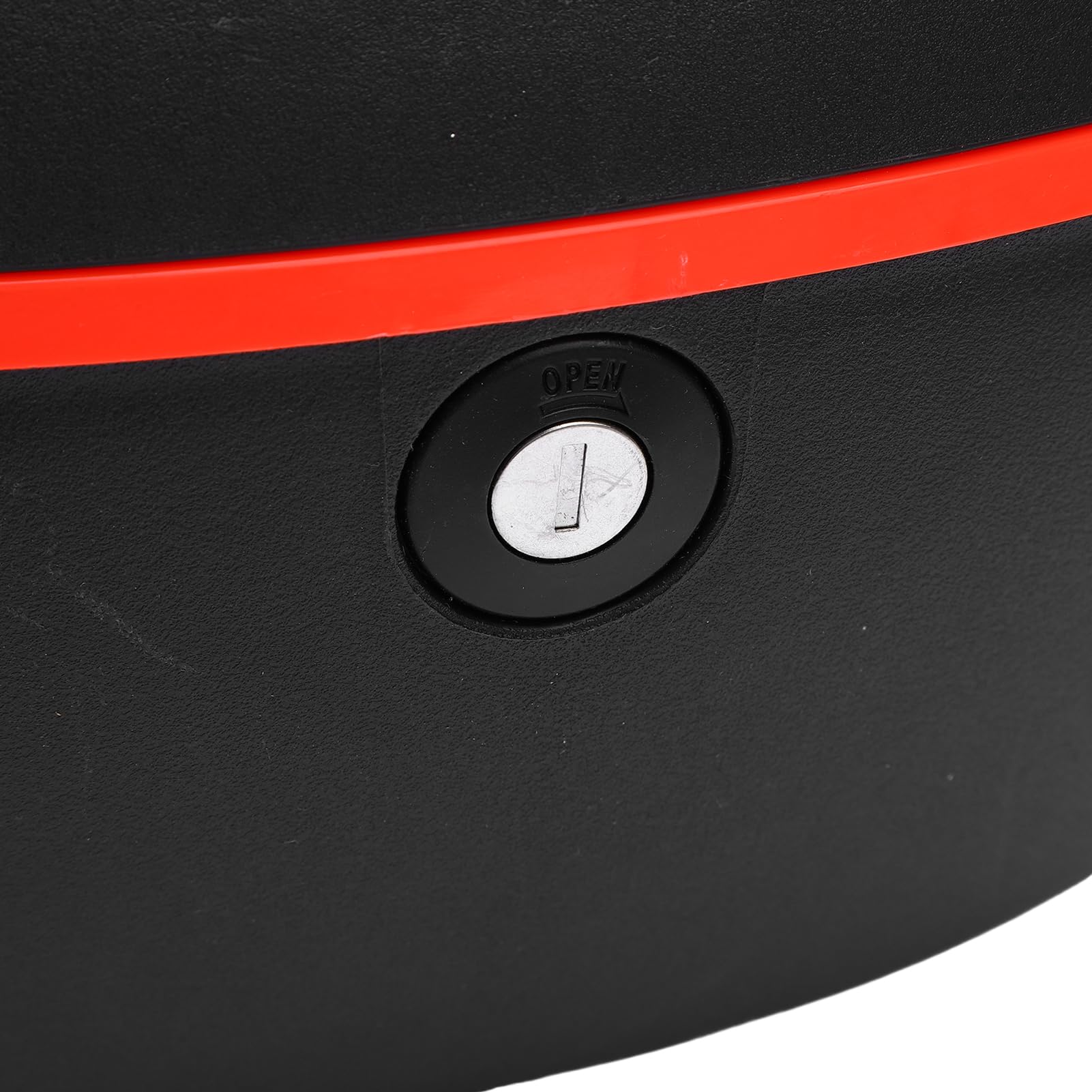 RiToEasysports Motorrad-Kofferraum, ABS-Motorrad-Topcase, 32 L, Wasserdichter Heckkasten mit Anti-Diebstahl-Sperre, Reflektierenden Streifen und Rückenlehne für Tourenfahrer, für, (Black)