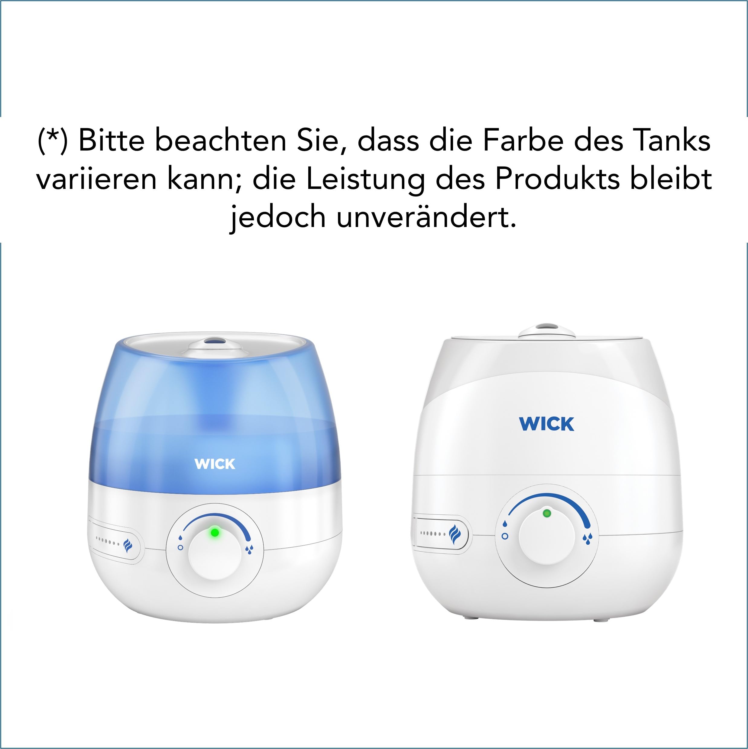 Wick Mini Kaltluft Ultraschall-Luftbefeuchter – Einstellbare Sprühnebelregelung – 1,8-l-Wassertank – für Schlafzimmern, Büros, Kinderzimmern bis 15 m² – Pads mit ätherischen Ölen inklusive – WUL525