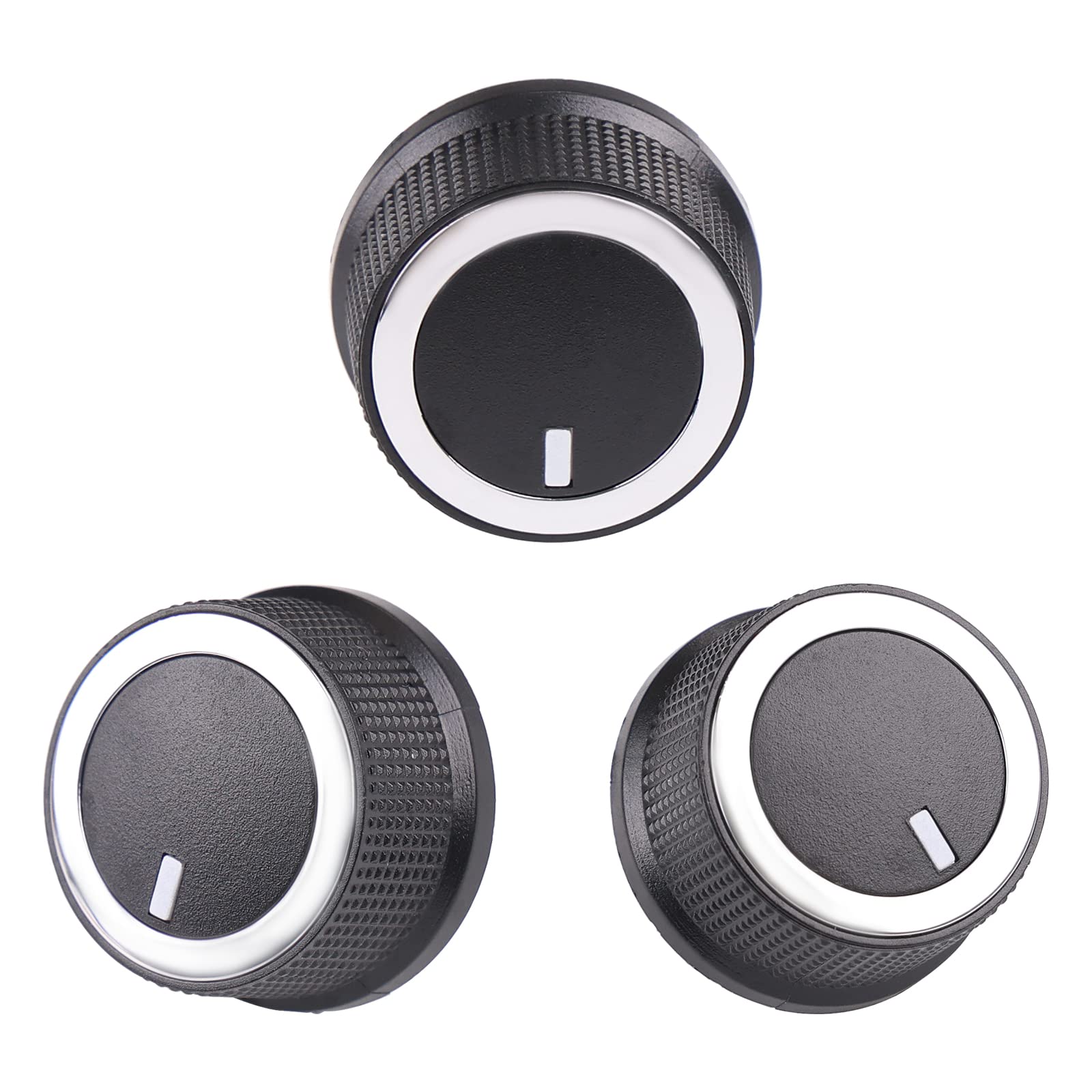 WATERWICH 3PCS AC Temperature Heater Control Knob Compatible with 84141127 84793085 Chevy Express GMC Savana 2008-2021
