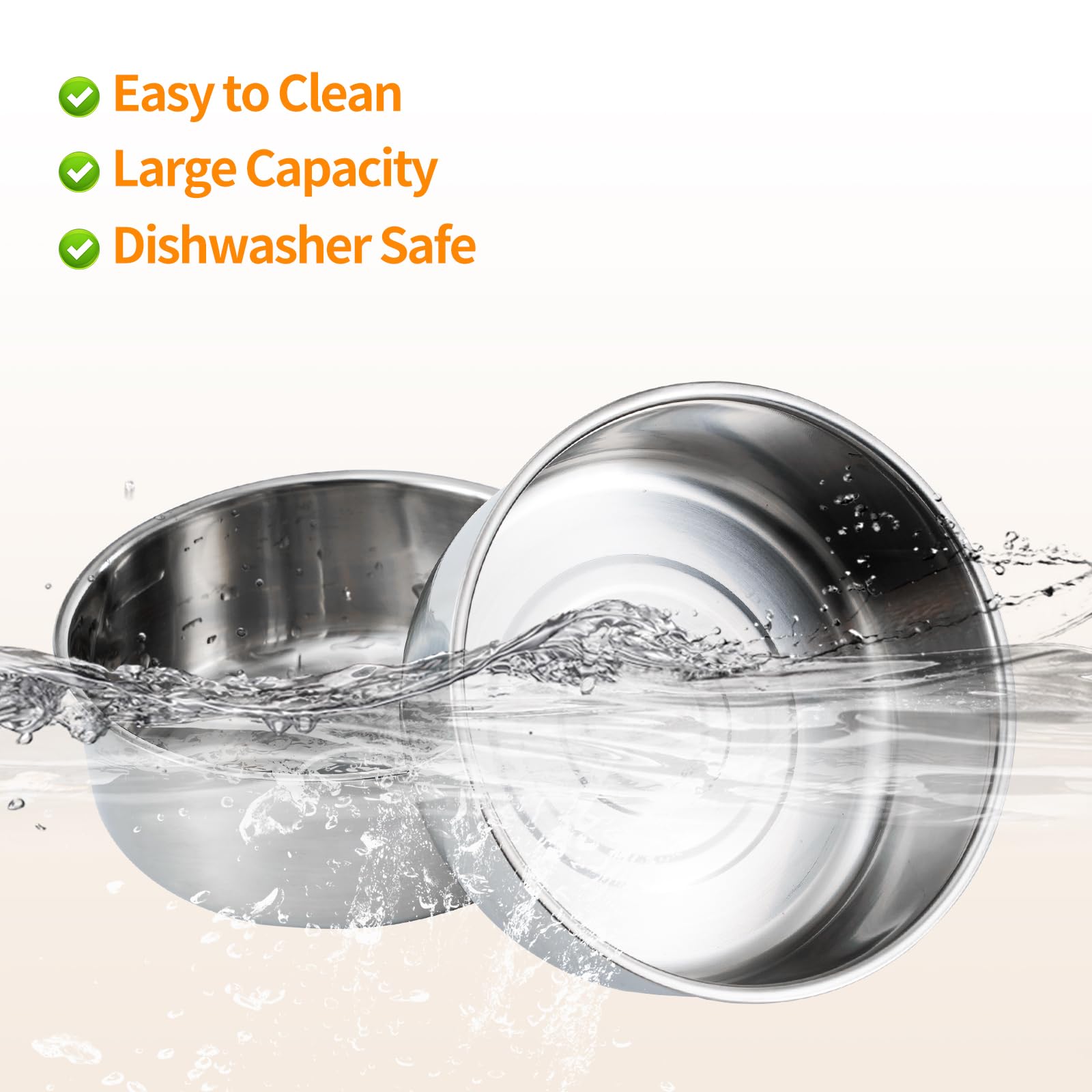 Cuencos elevados de madera para perros grandes y extragrandes, con dos cuencos de acero inoxidable de 3000 ml para alimentos y agua para perros extragrandes, antideslizantes