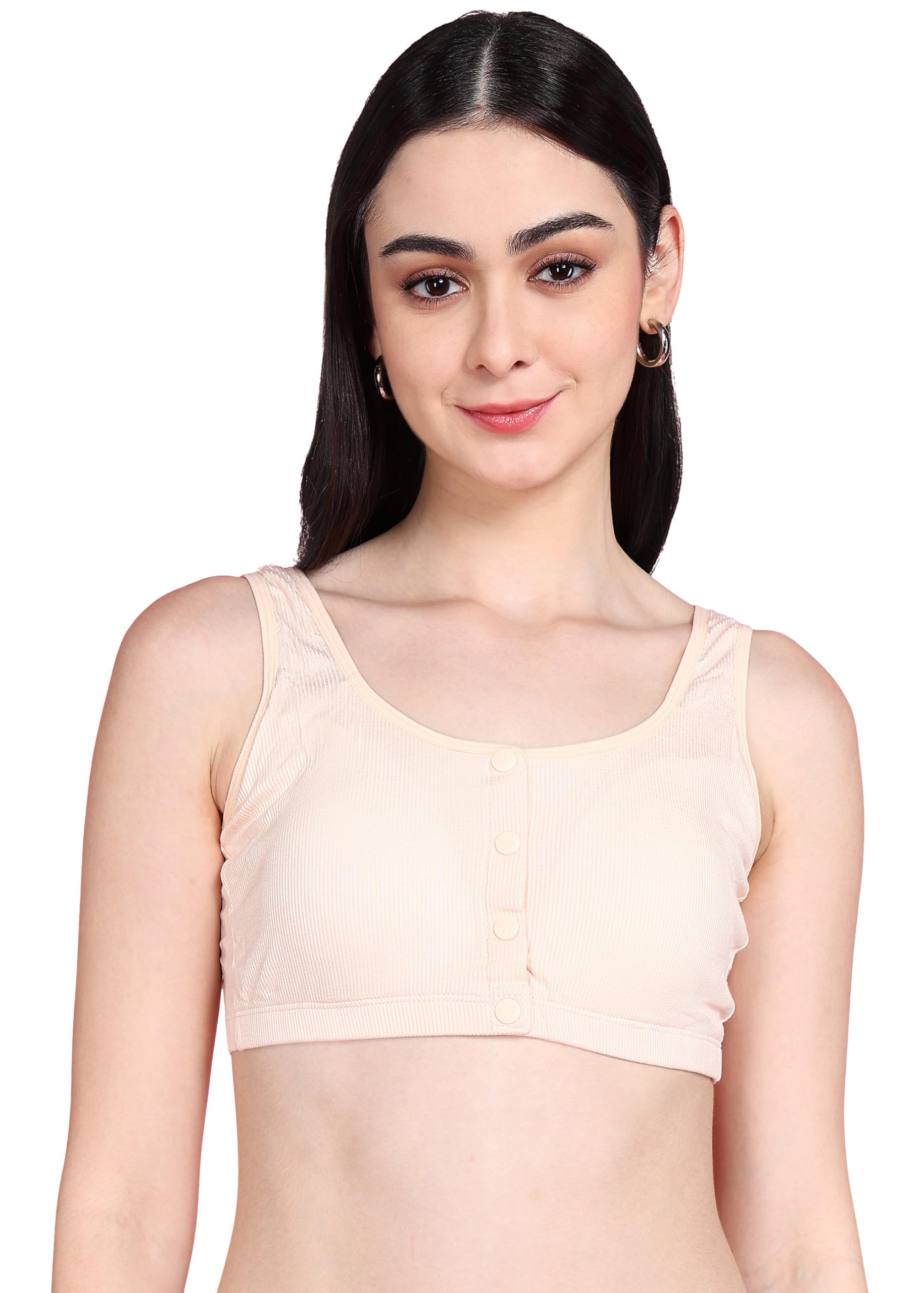 Women's Cotton Comfortable Bra Underwear Wireless Seamless Nursing Maternity Bras, Women Pregnancy Breastfeeding Bra, Breastfeeding Bralette with Removable Bra.-image-48
