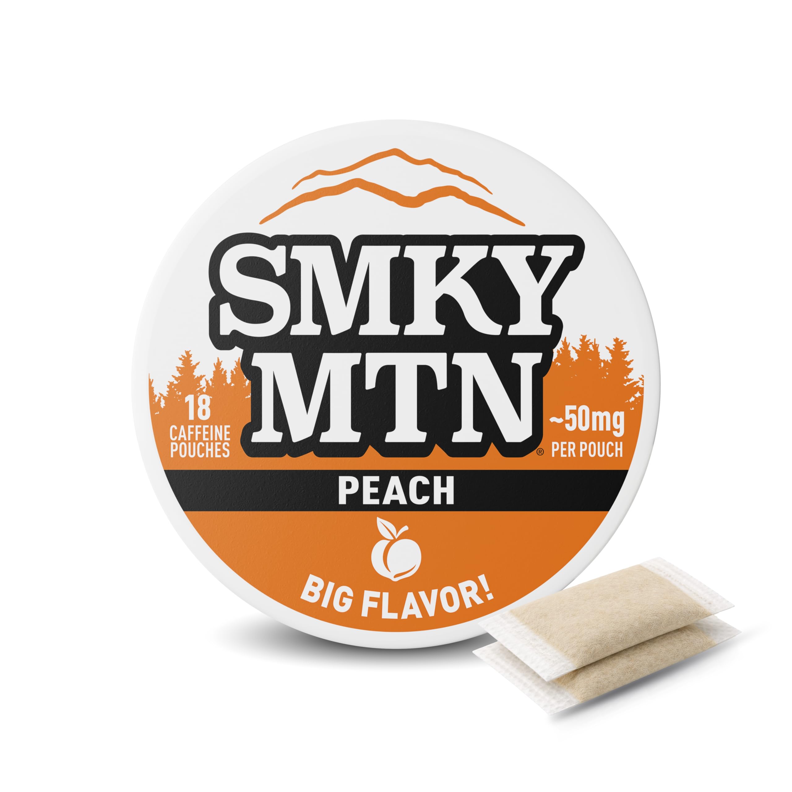 smokey mountain tobacco free pouches near me Caffeinated - Peach - and Nicotine Free - 1 Can Outdoors! Smokey Mountain Caffeinated Pouches -