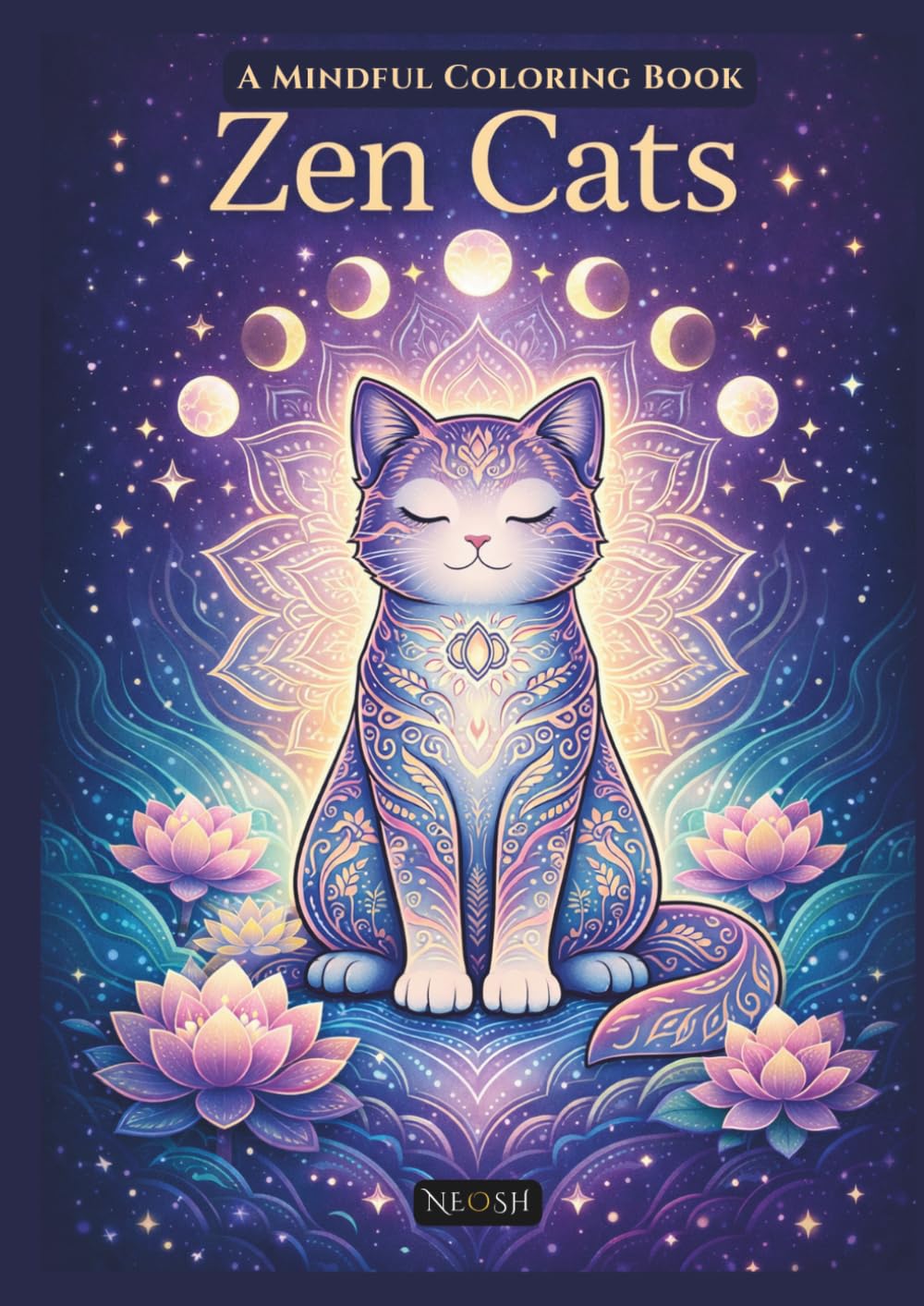 Zen Cats: A Mindful Coloring Book of Cats, Mandalas and Relaxing Patterns