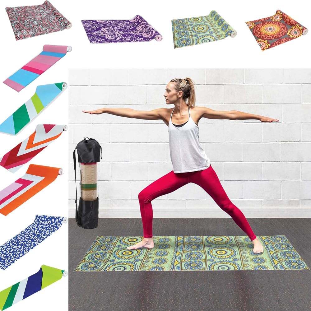 SportQ Premium 4mm Thick NonSlip Yoga Mat with Attached Strap Ideal for HighIntensity Interval