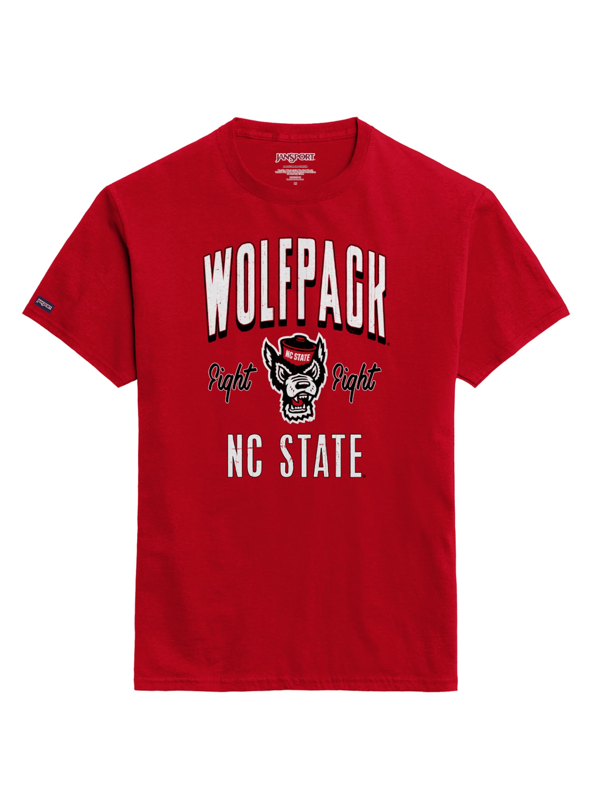 JanSport NCAA Officially Licensed Campus Short Sleeve T Shirt for Men, Soft &amp; Breathable Pre-Shrunk Cotton Crewneck T Shirt