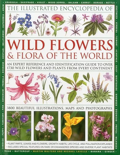 The Illustrated Encyclopedia of Wild Flowers &amp; Flora of the World: An Expert Reference and Identification Guide to over 1730 Wild Flowers and Plants ... Beautiful Illustrations, Maps and Photographs